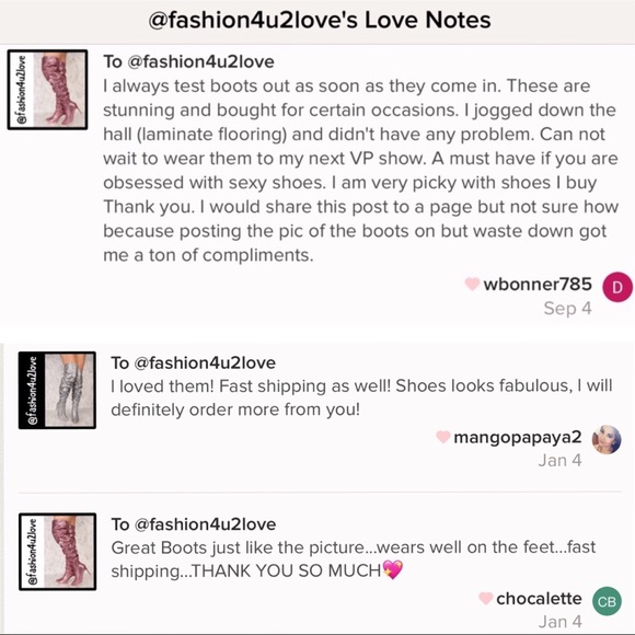 Sexy Pink Shimmering Thigh High Boots! - Picture 6 of 7